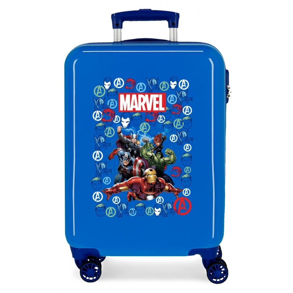 Maleta de Cabina Avengers Team rígida 55cm Azul