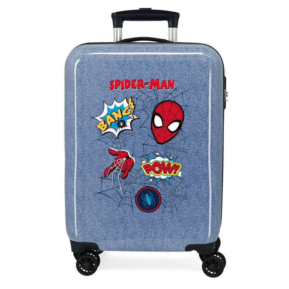 Maleta de cabina Spiderman Denim rígida 55cm