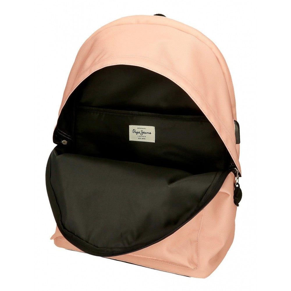 Mochila portaordenador dos compartimentos Pepe Jeans Aris Colorful Rosa 1