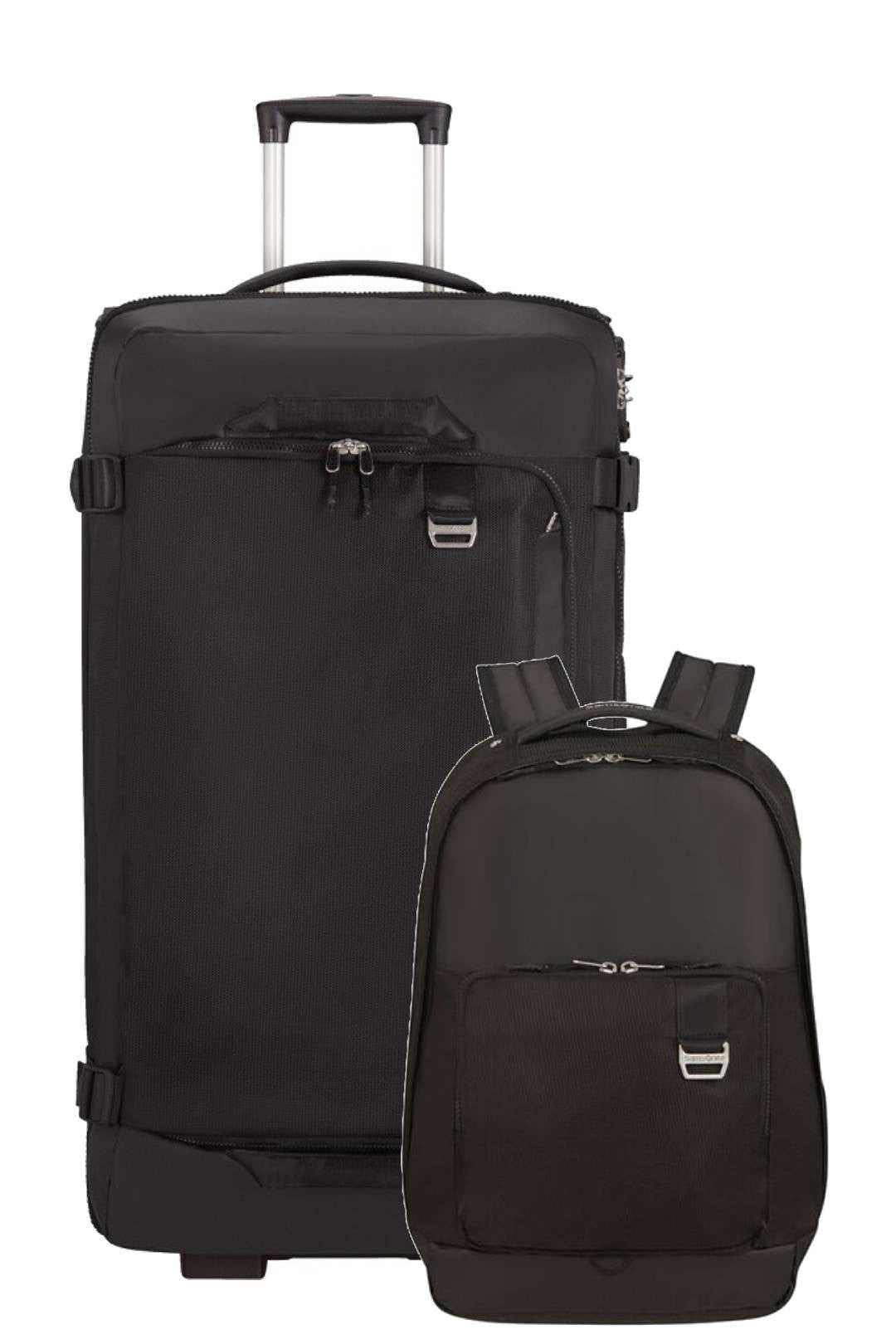 SET MIDTOWN BOLSA DE VIAJE 79CM Y MOCHILA MEDIANA 15.6" Negro