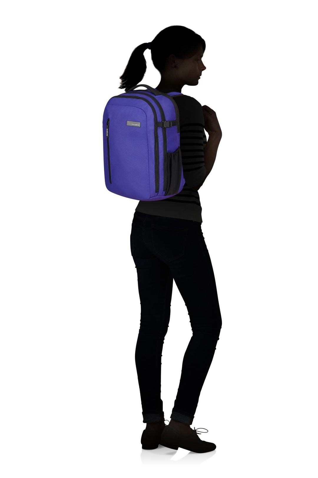 SET ROADER MALETA DE CABINA 55 CM Y MOCHILA PARA PORTÁTIL M - 15.6" – DEEP BLUE