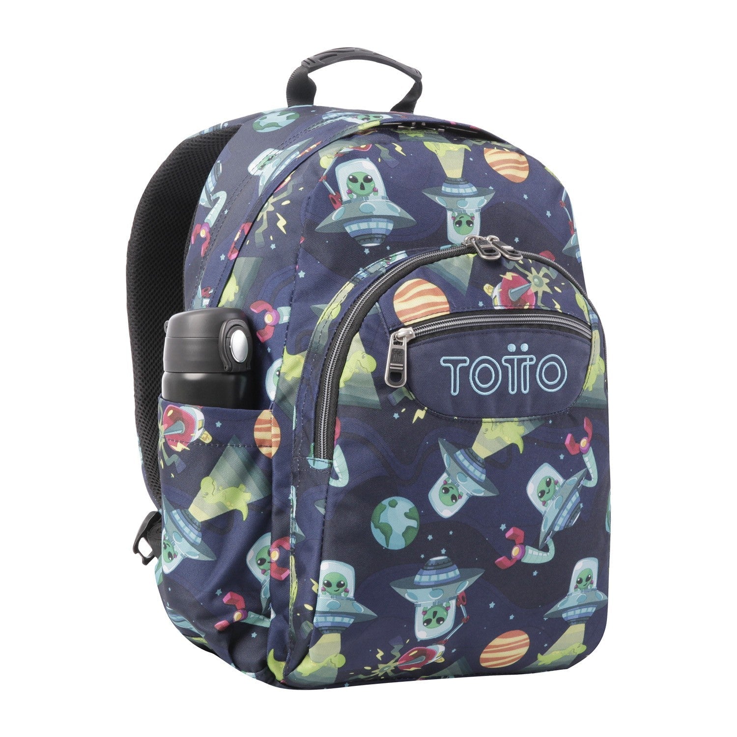 TOTTO Mochila escolar - Acuareles - 5JY Planetas y Aliens