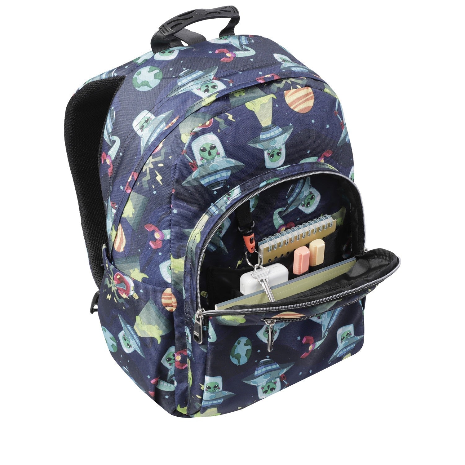 TOTTO Mochila escolar - Acuareles - 5JY Planetas y Aliens