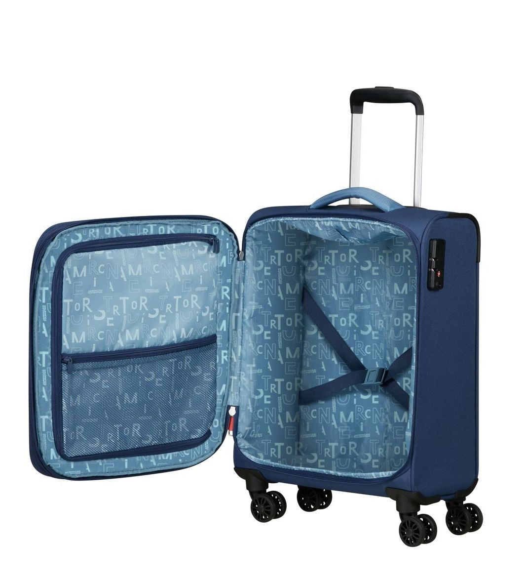 AMERICAN TOURISTER MALETA BLANDA EXTENSIBLE PULSONIC DE CABINA 55CM