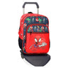 Mochila Escolar Go Spidey con carro