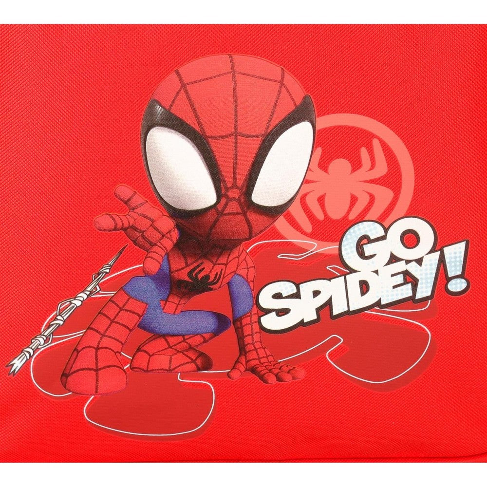 Mochila Escolar Go Spidey con carro