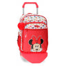 Mochila Escolar Minnie Diva 38cm con Carro