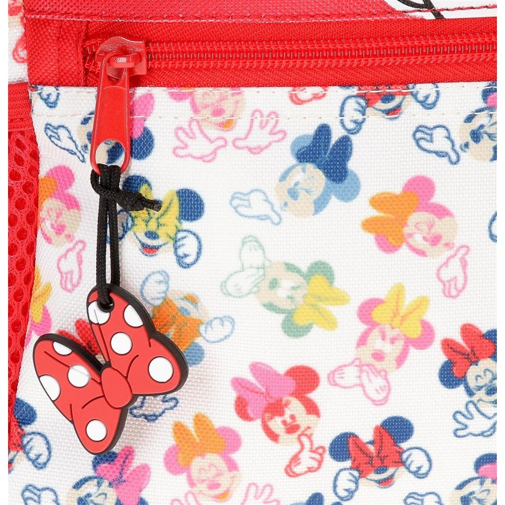 Mochila Escolar Minnie Diva 38cm con Carro