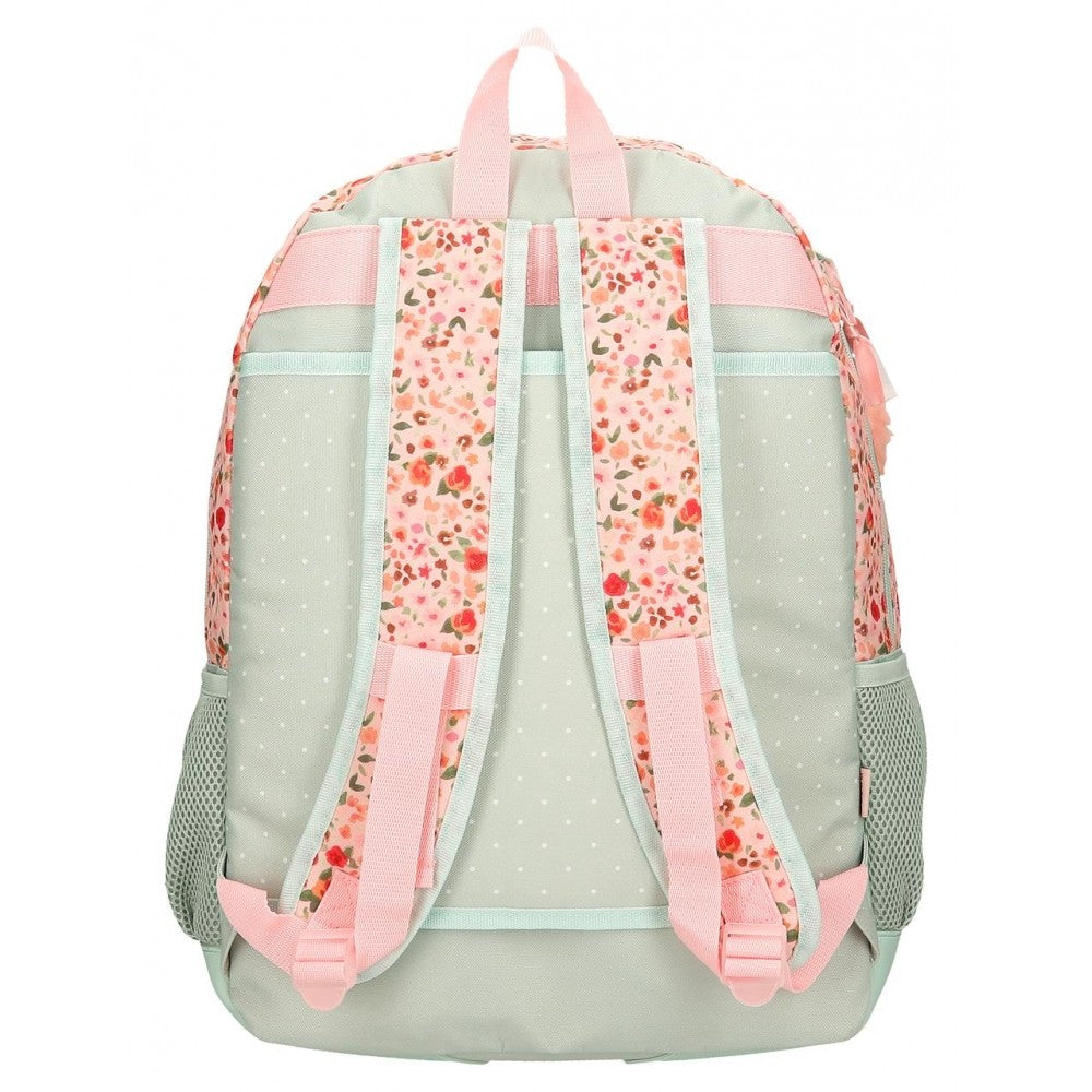 Mochila Escolar Movom Romantic Girl dos compartimentos