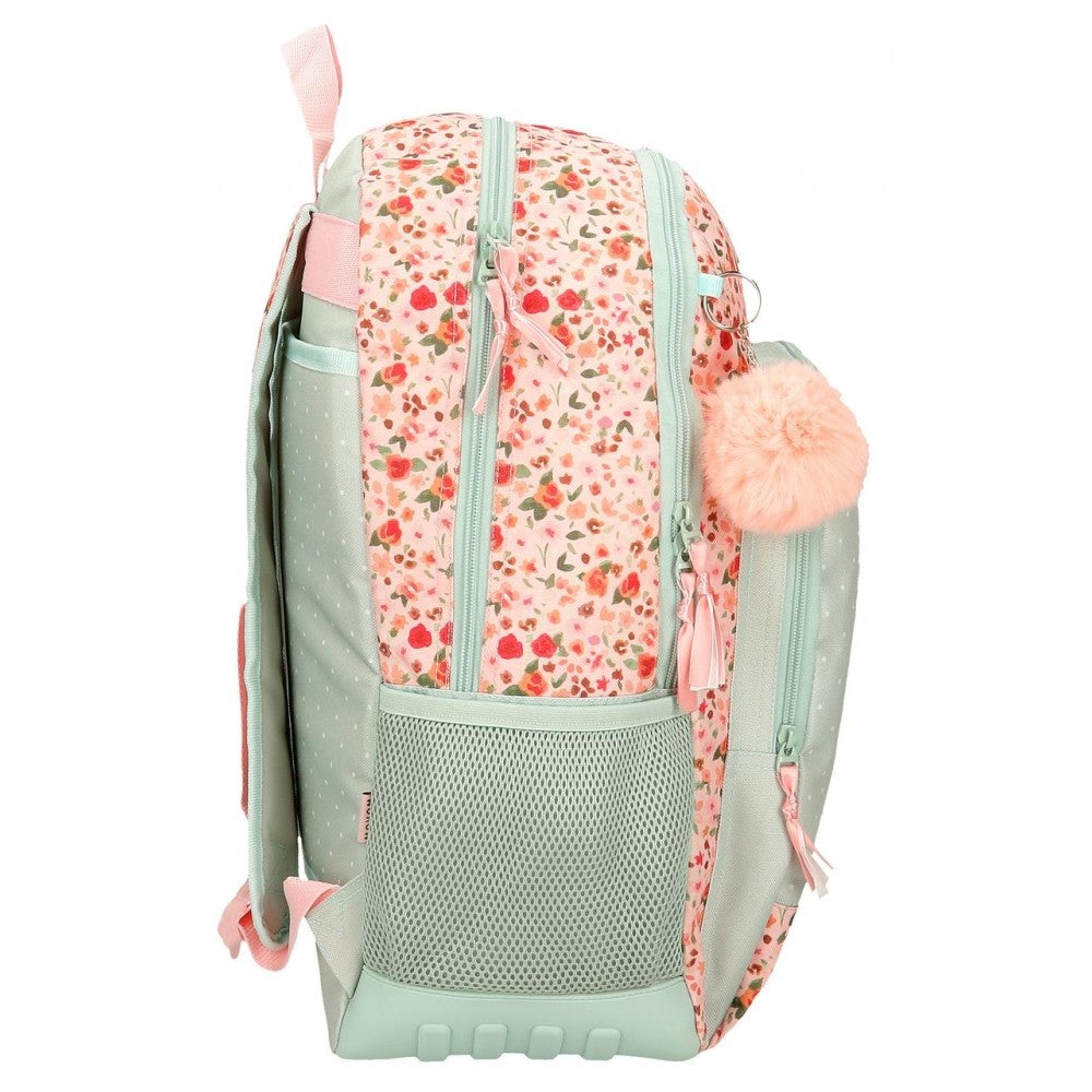 Mochila Escolar Movom Romantic Girl dos compartimentos