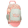 Mochila Escolar Movom Romantic Girl dos compartimentos con carro