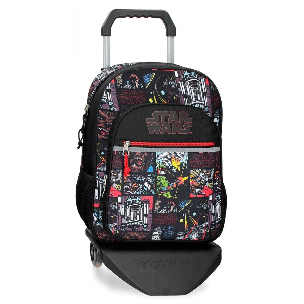 Mochila escolar Star Wars Galactic Team con carro