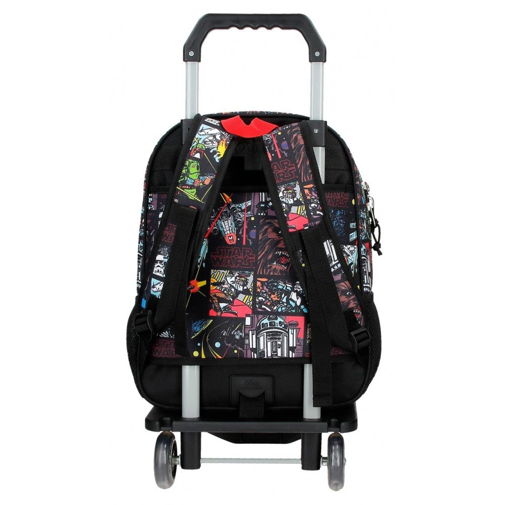 Mochila escolar Star Wars Galactic Team con carro