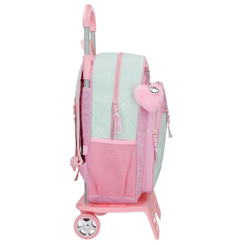 Mochila escolar Hello Kitty Paris 38cm con carro