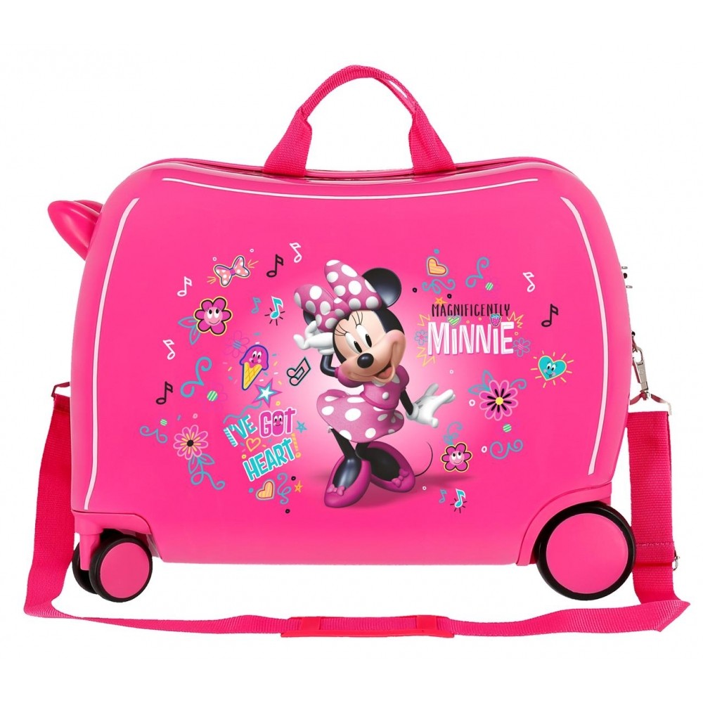 Maleta infantil Minnie Stickers 2 ruedas multidireccionales