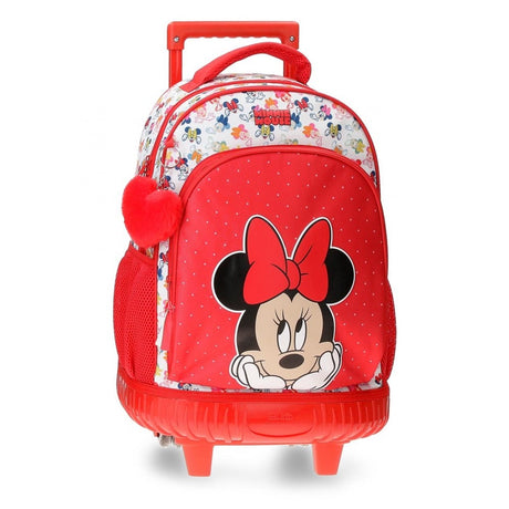 Mochila con dos ruedas y dos compartimentos Minnie Diva