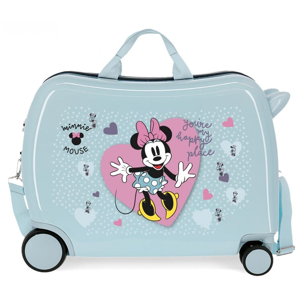 Maleta Infantil Minnie My happy place con 2 ruedas multidireccionales