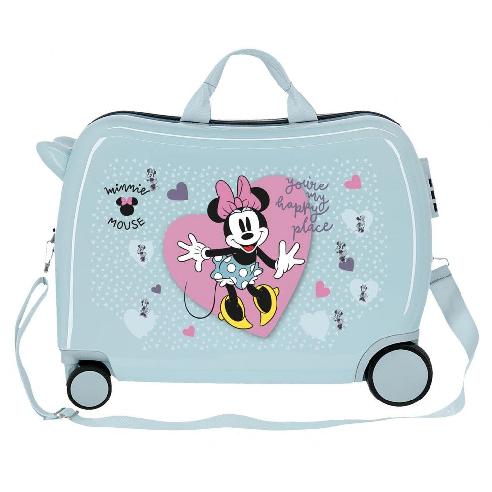 Maleta Infantil Minnie My happy place con 2 ruedas multidireccionales