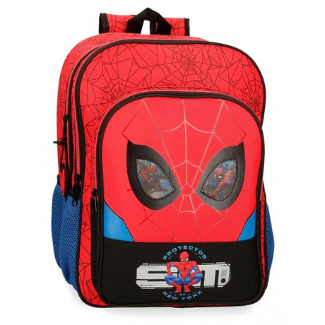 Mochila 40cm Spiderman Protector Dos Compartimentos