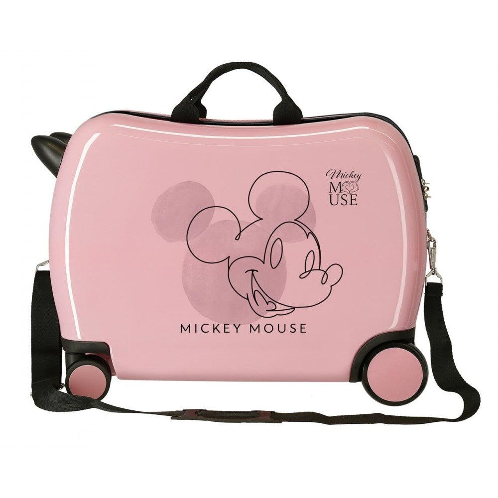 Maleta infantil Mickey Outline 2 ruedas multidireccionales nude