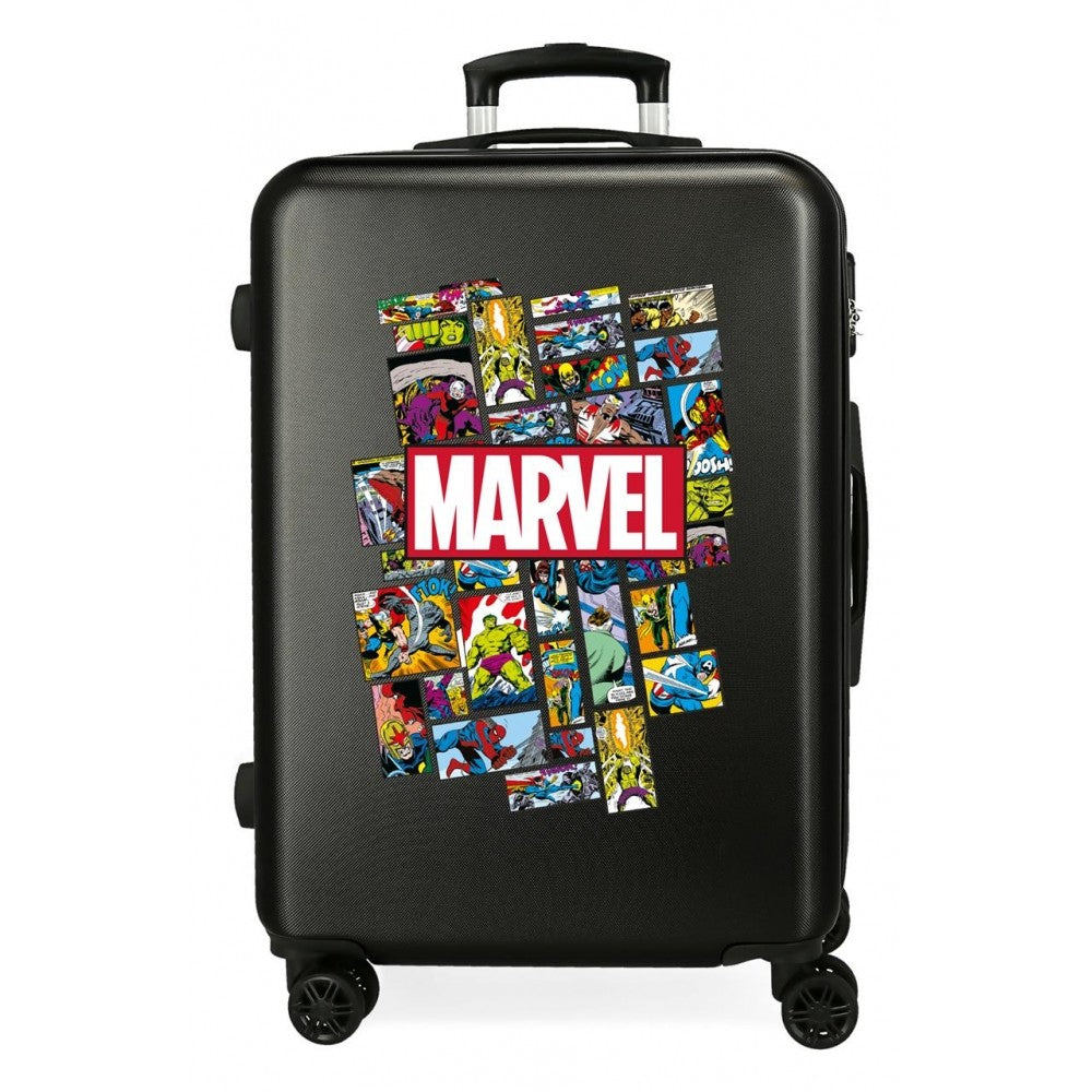 Maleta Mediana Comic Marvel rígida 68cm Negro