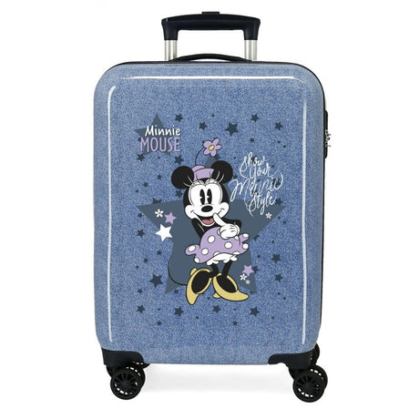 Maleta de cabina Minnie Style rígida 55cm denim