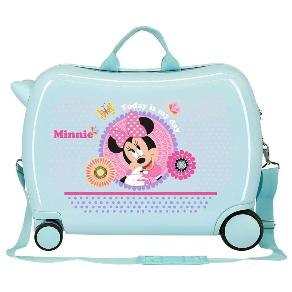 Maleta infantil 2 ruedas multidireccionales Minnie Today is my day