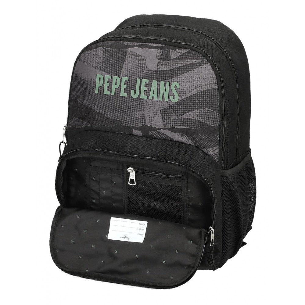 Mochila Pepe Jeans Davis 44cm dos compartimentos