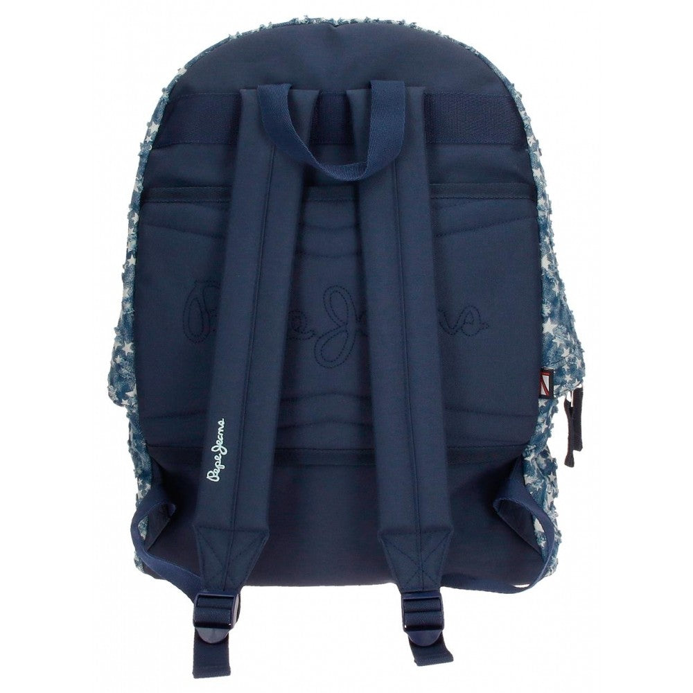 Mochila Pepe Jeans Demin Star  44cm