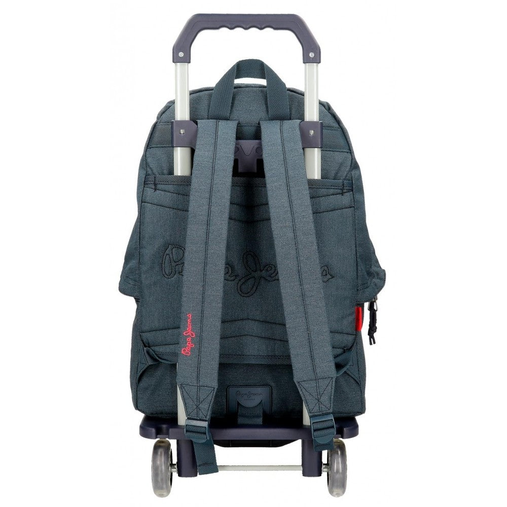 Mochila Escolar adaptable Pepe Jeans Kay con carro