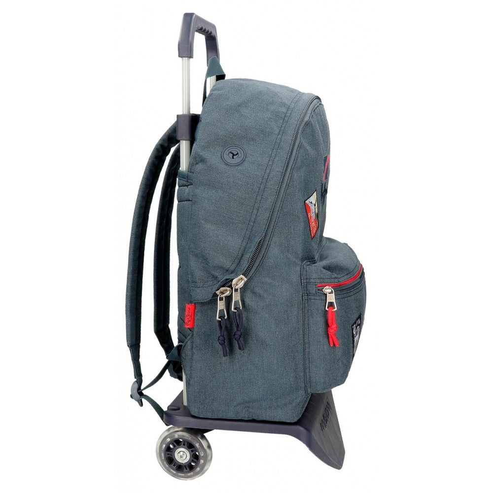 Mochila Escolar adaptable Pepe Jeans Kay con carro