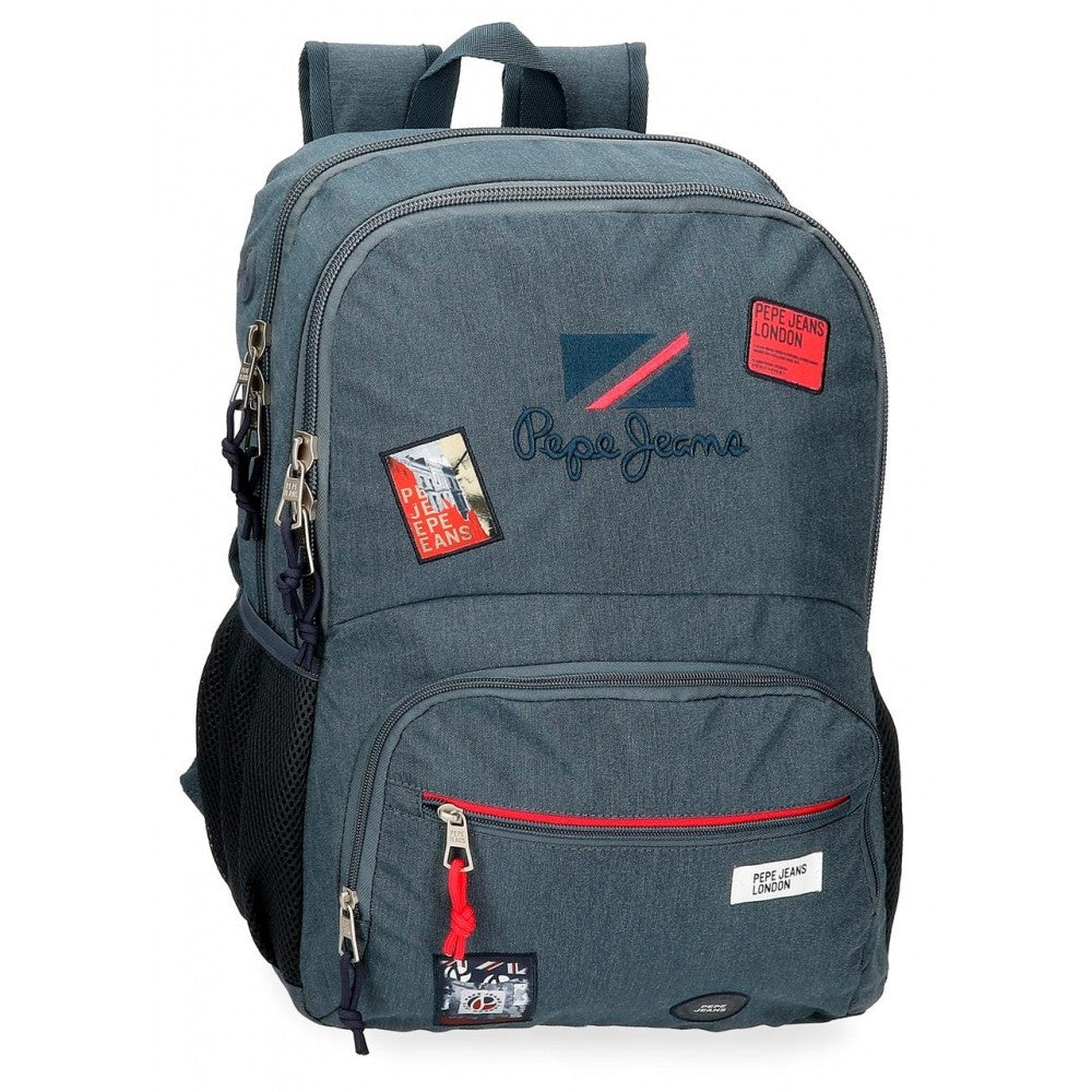 Mochila Pepe Jeans Kay 46cm dos compartimentos