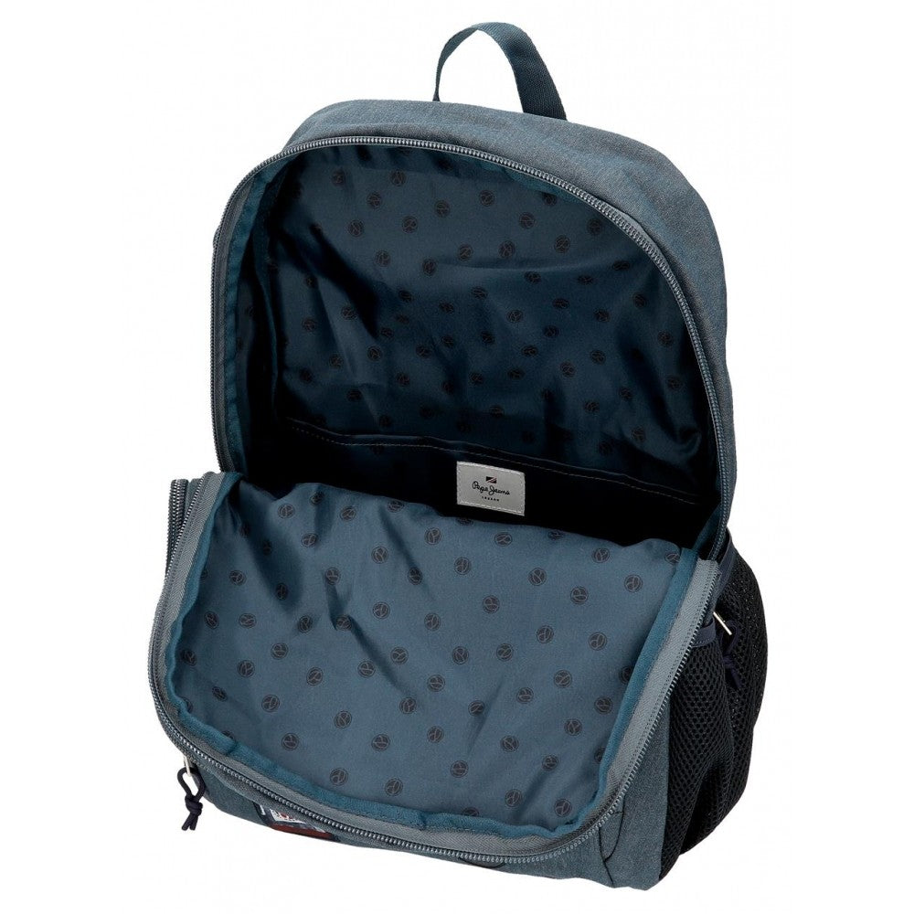 Mochila Pepe Jeans Kay 46cm dos compartimentos