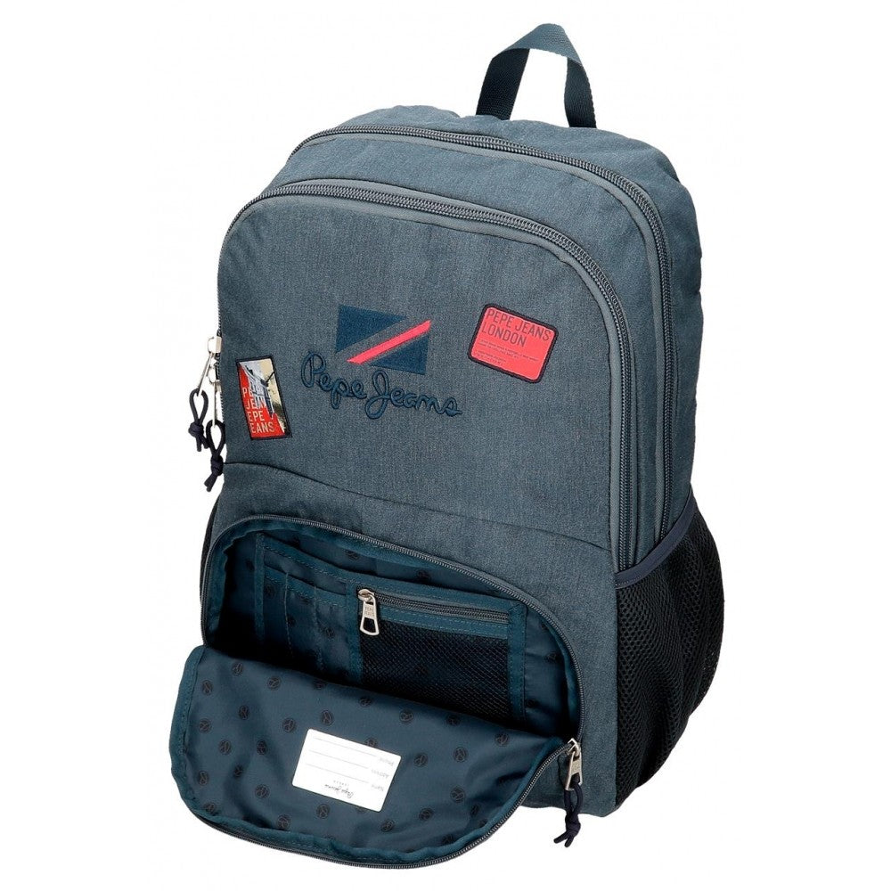 Mochila Pepe Jeans Kay 46cm dos compartimentos