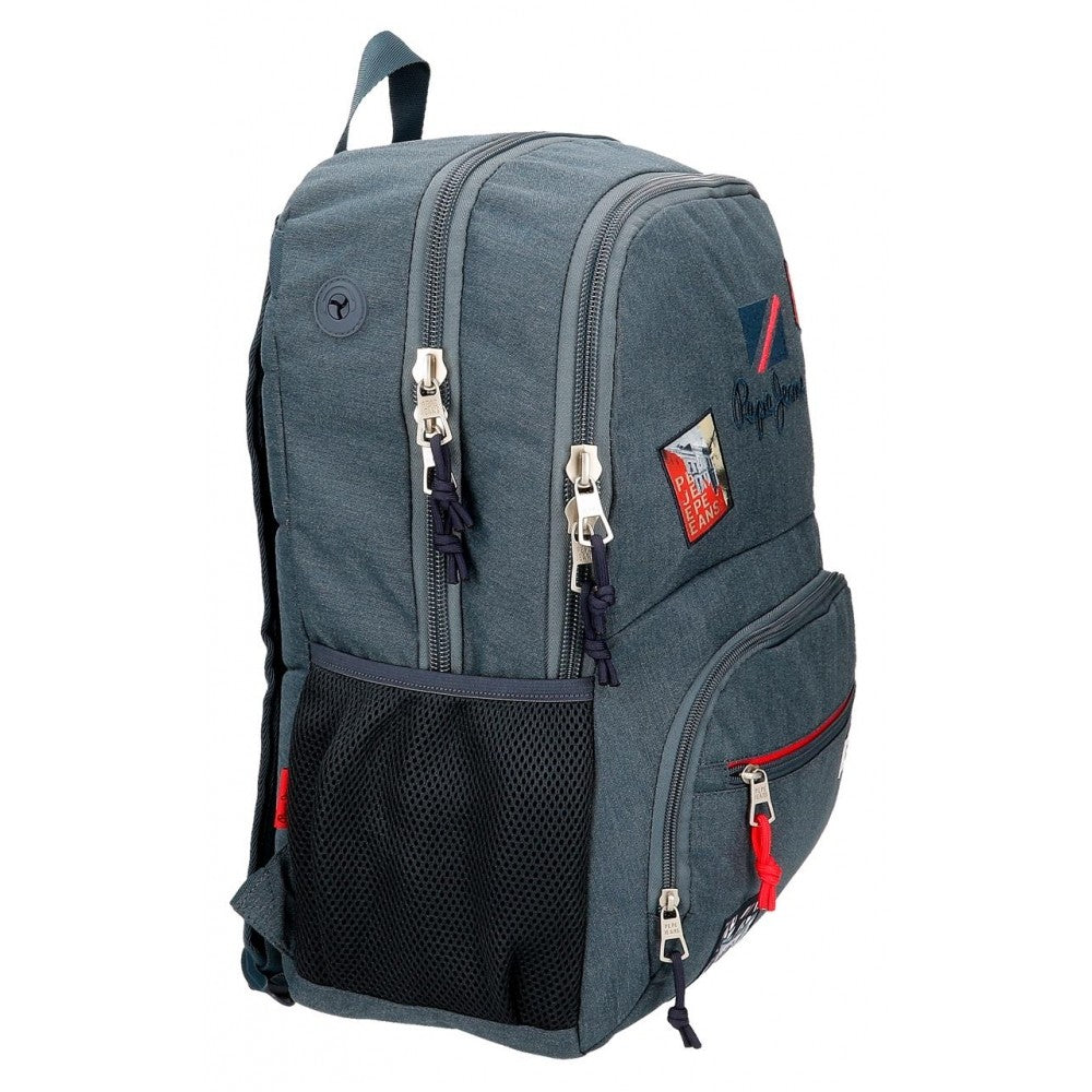 Mochila Pepe Jeans Kay 46cm dos compartimentos