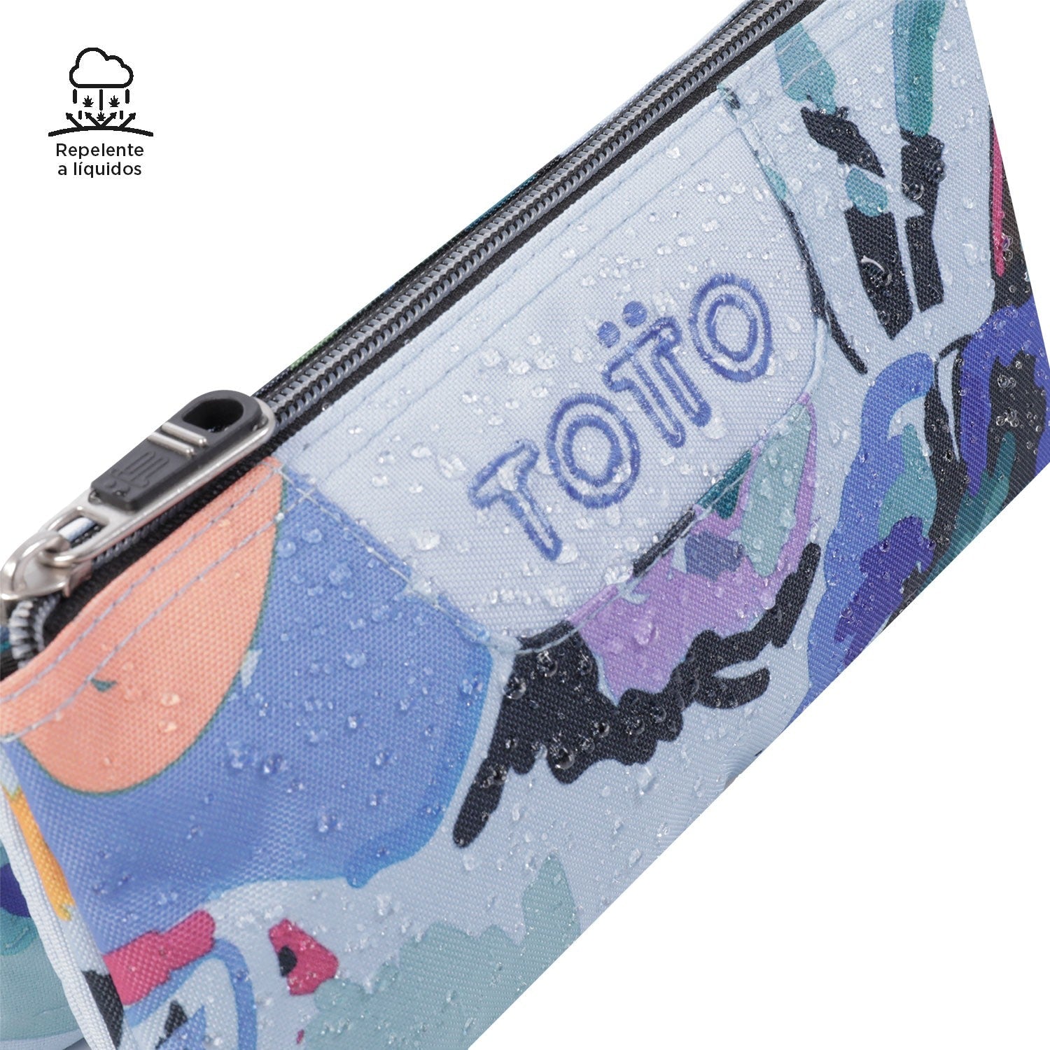 TOTTO Mochila escolar con ruedas Renglones + Estuche Tablero - 4H1 Lienzo Floral