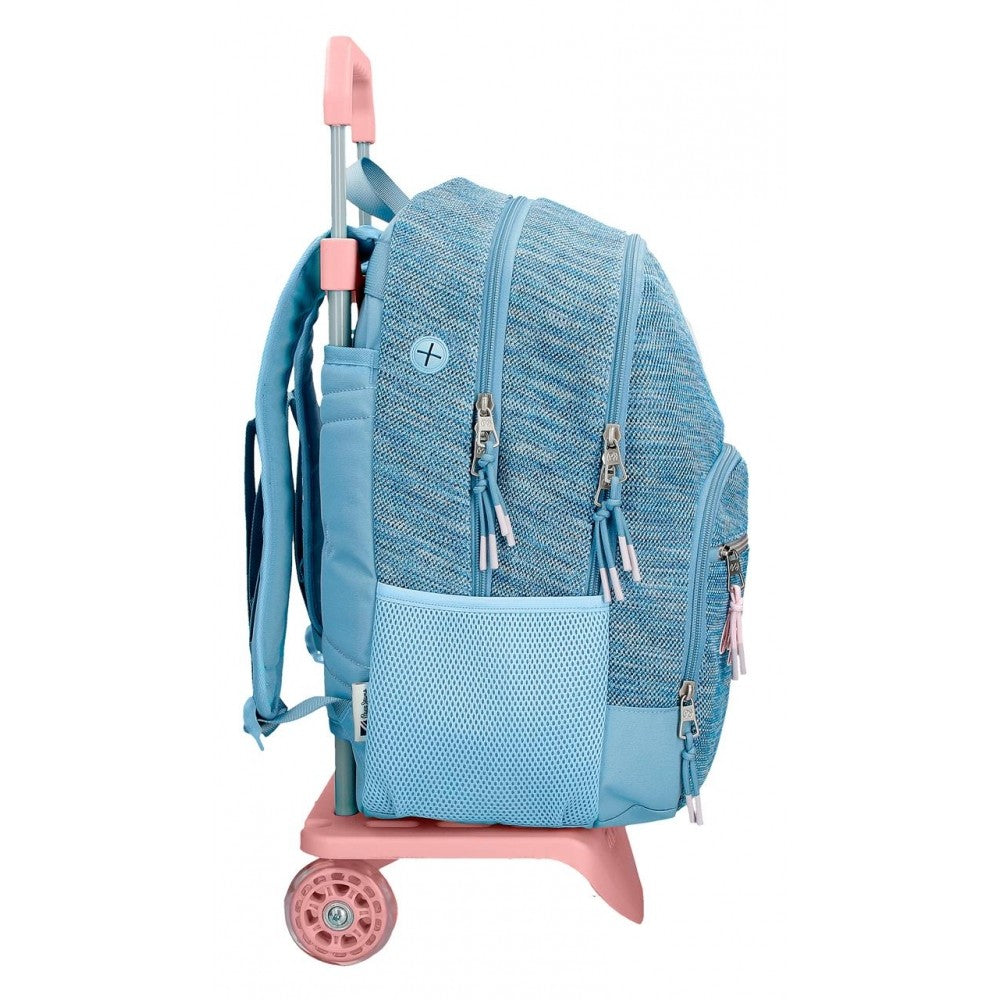 Mochila Pepe Jeans Lena Doble Cremallera con carro