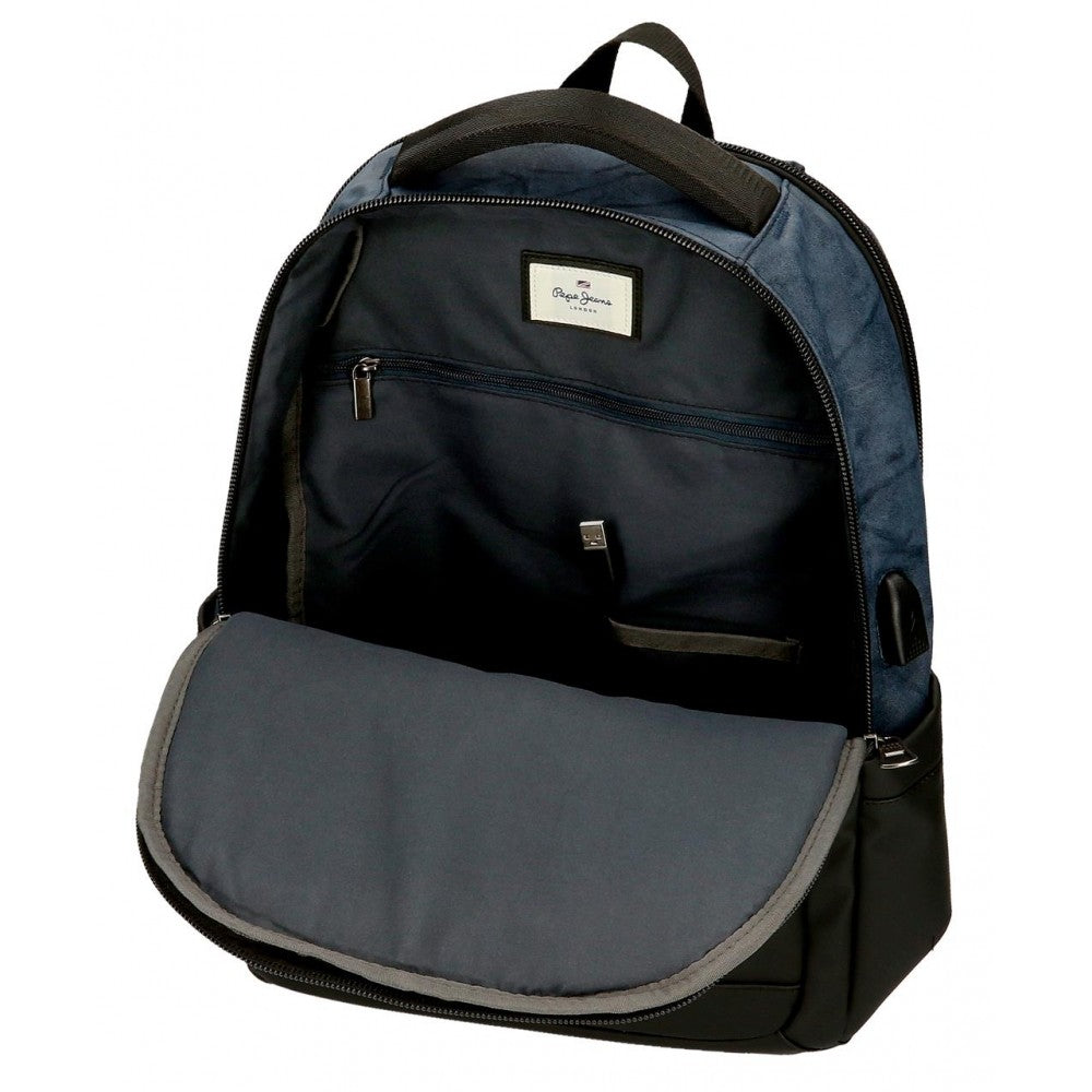 Mochila para portátil 15,6´´ Pepe Jeans Ocean tres Compartimentos