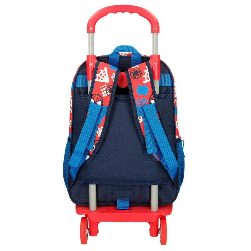 Mochila Escolar Spidey and friends 40cm con carro