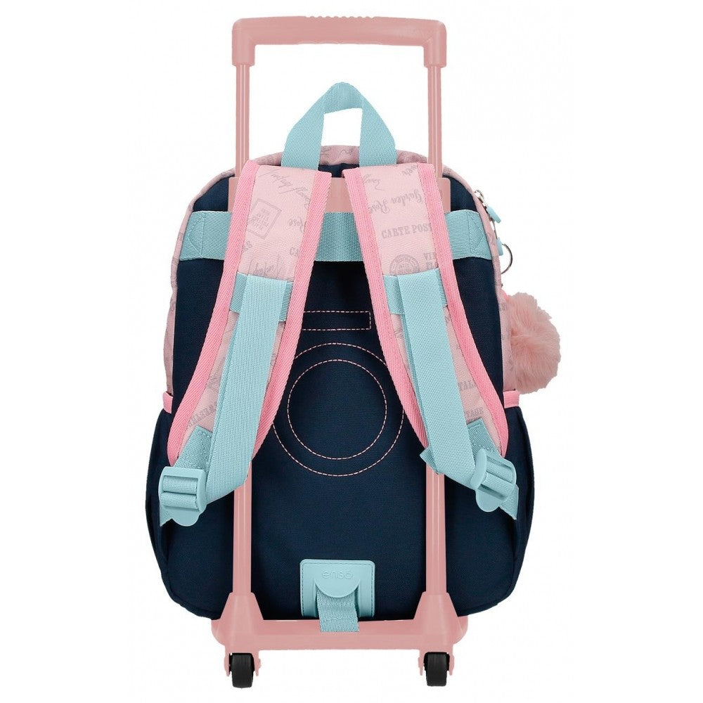 Mochila de paseo Enso Bonjour 32cm con carro