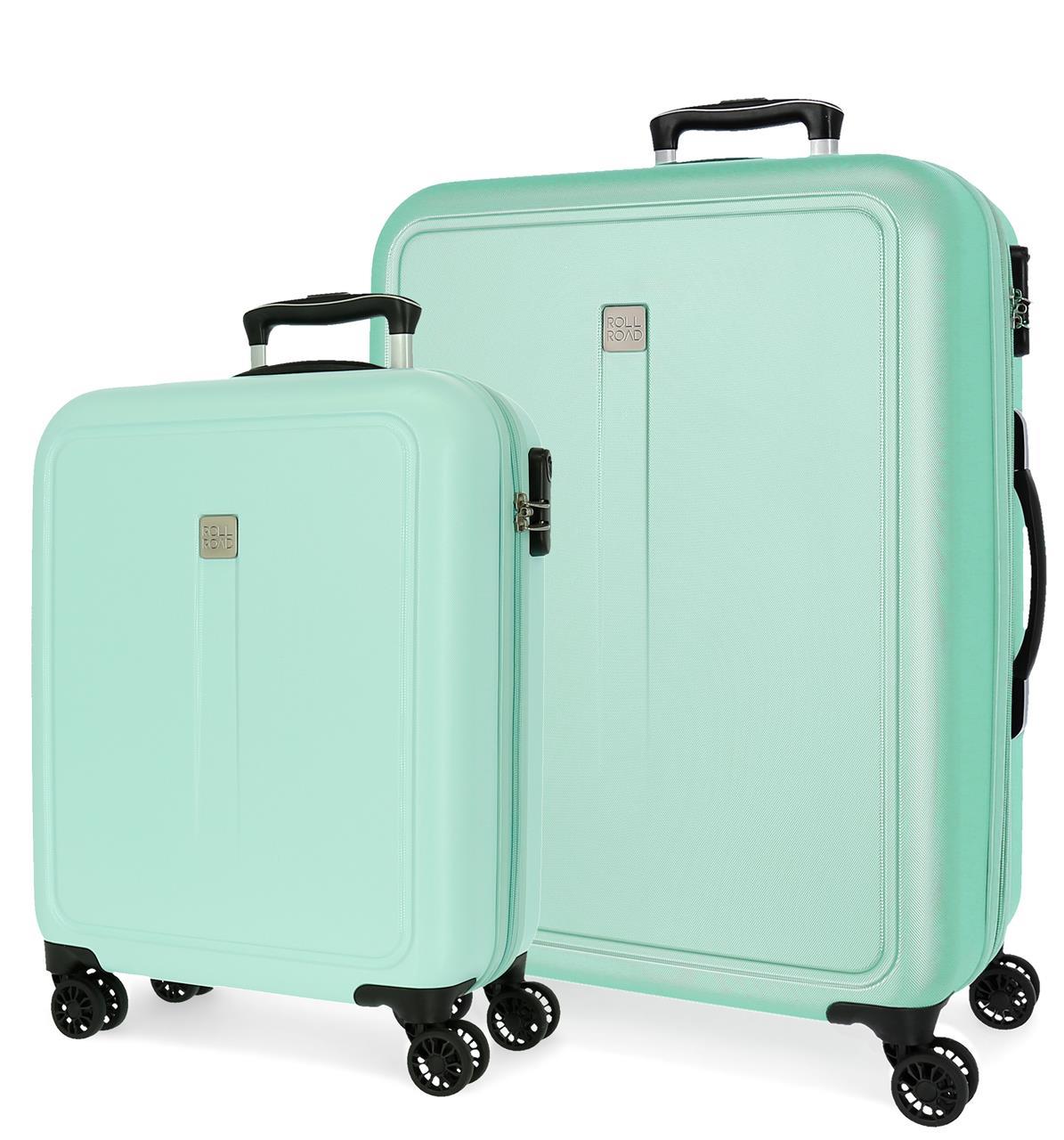 5069525 SET/2 TROLLEY  ABS 55-68CM.4R.CAMBOYA TURQUESA