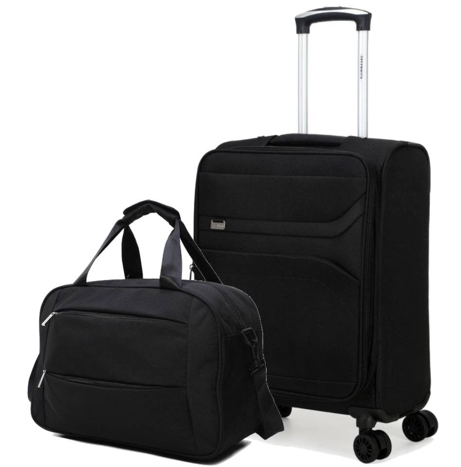 SET GREENWICH MALETA CABINA ECO-RECYCLED SINTRA 55CM + BOLSA DE VIAJE BOSTON