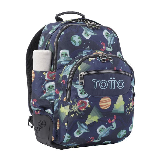 TOTTO Mochila escolar - Crayoles- 5JY- Planetas y Aliens