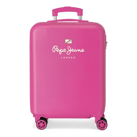 Maleta de cabina Pepe Jeans Luna rígida 55 cm fucsia