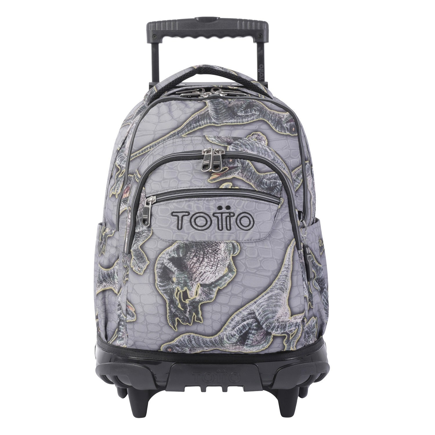 TOTTO Mochila escolar con ruedas – Renglones - 4Y5 Estampado Dinosaurios