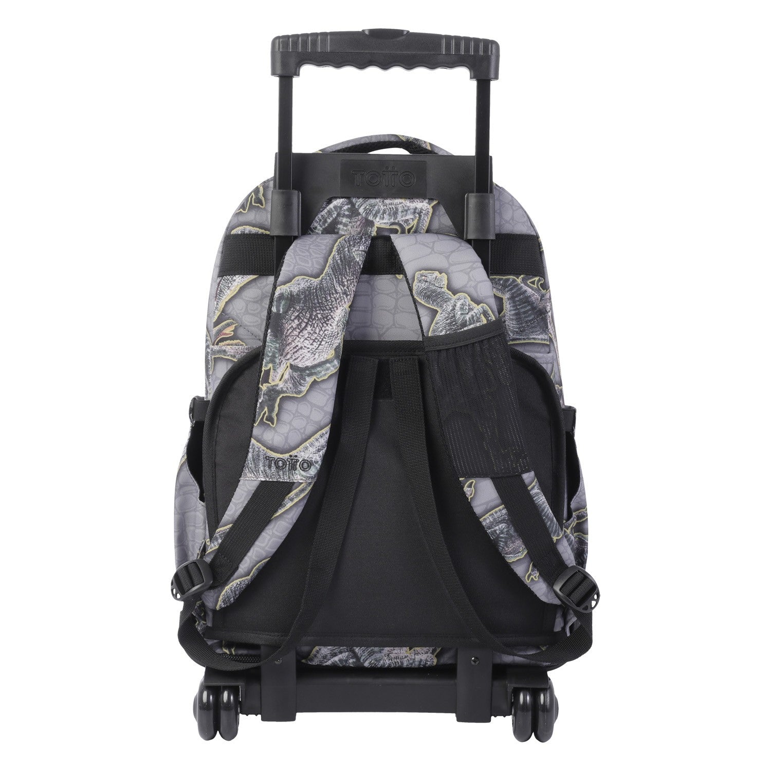 TOTTO Mochila escolar con ruedas – Renglones - 4Y5 Estampado Dinosaurios