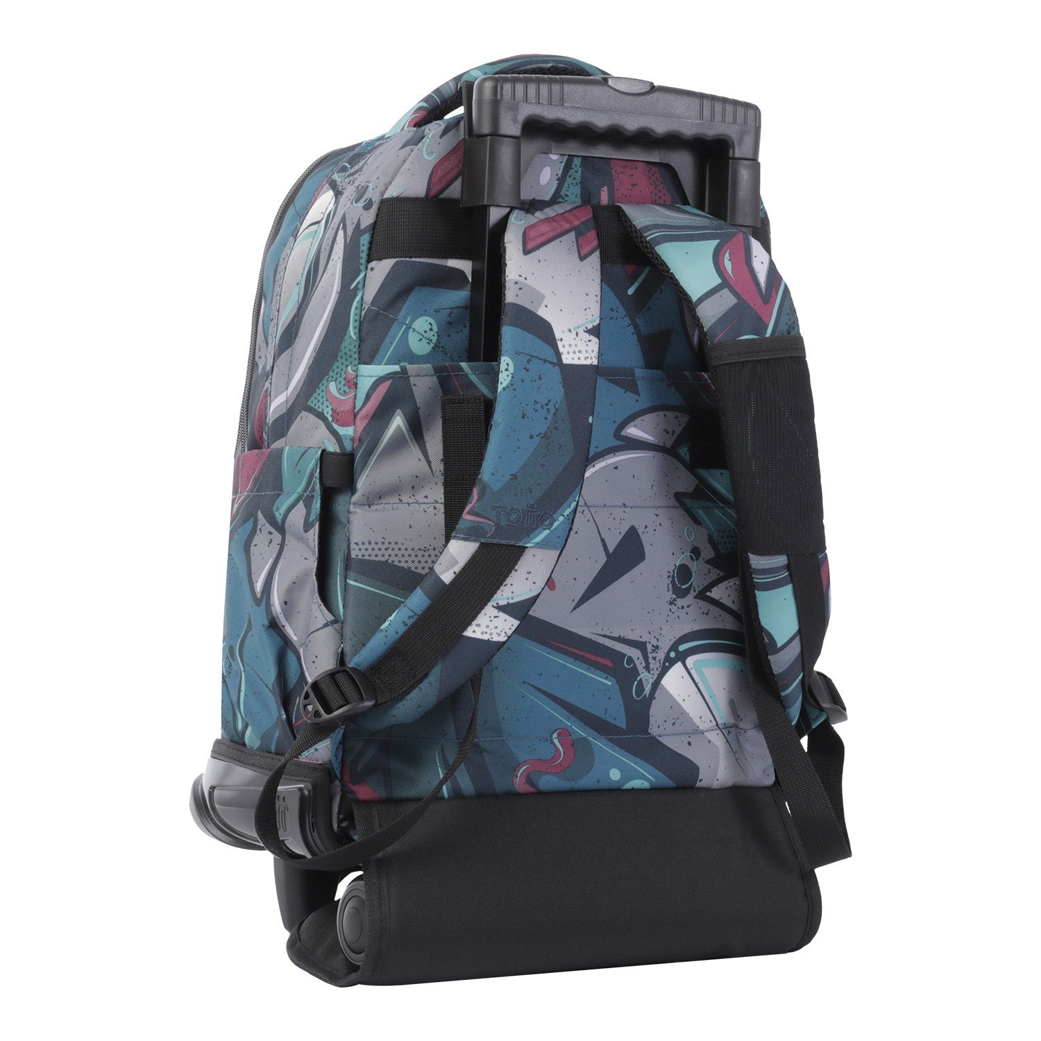 TOTTO Mochila escolar con ruedas – Renglones - 4Y7 Lienzo Eco-Friendly