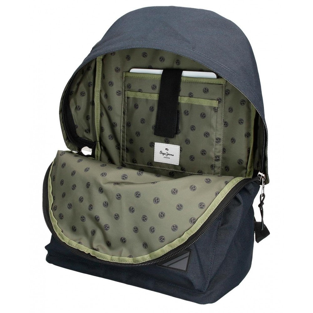 Mochila Pepe Jeans Cromwell 44 cm adaptable a carro