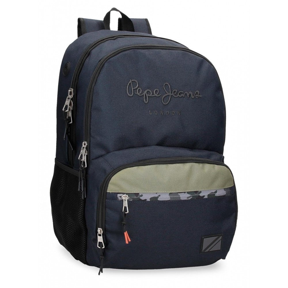 Mochila Pepe Jeans Cromwell dos compartimentos 45 cm