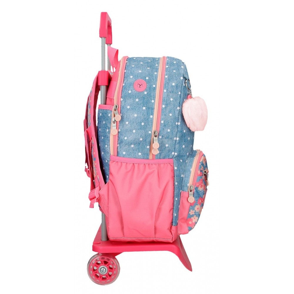 Mochila porta ordenador Enso Little Dreams  dos compartimentos con carro